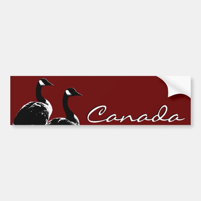 Adesivo Para Carro Canadá Bumper Sticker Canada Geese Stickers (Frente)
