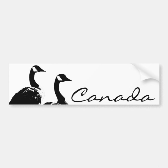 Adesivo Para Carro Canadá Bumper Sticker Canada Geese Stickers (Frente)