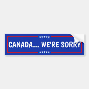 ADESIVO PARA CARRO CANADÁ, PEDIMOS DESCULPAS