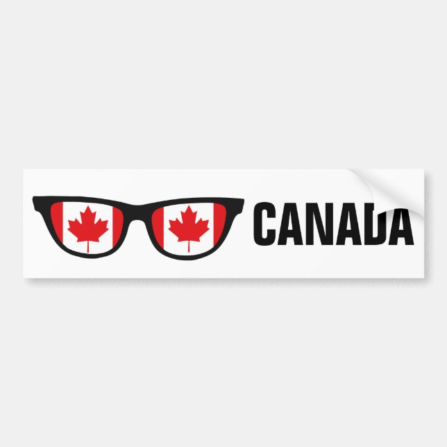 Adesivo Para Carro Canadá Shades personalizadas de texto e protetor d (Frente)