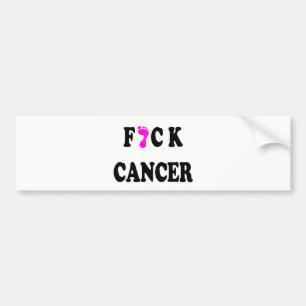 Adesivo Para Carro Cancer de F*ck corajoso