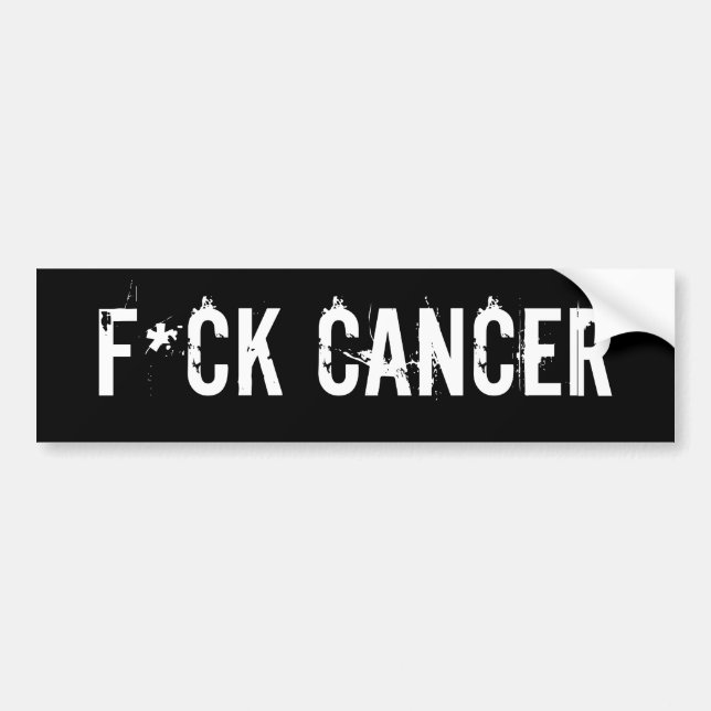 Adesivo Para Carro Cancer F*ck (Frente)