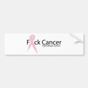 Adesivo Para Carro Cancro da mama de F*ck