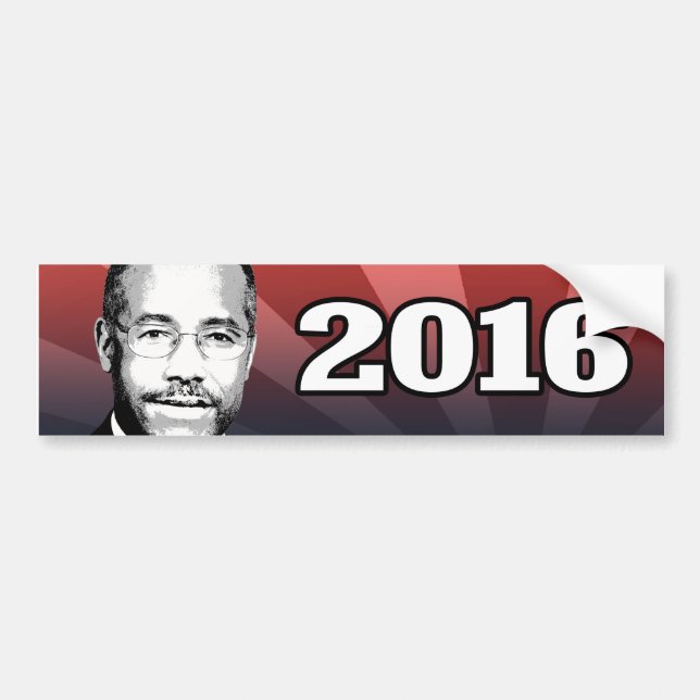 ADESIVO PARA CARRO CANDIDATO 2016 DE BEN CARSON (Frente)