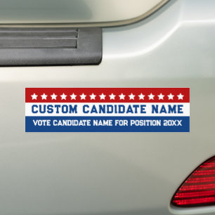Adesivo Para Carro Candidato personalizado para eleição