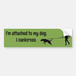 Adesivo Para Carro Canicross - Attached to My Dog McNab