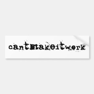 Adesivo Para Carro cantmakeitwork - autocolante no vidro traseiro