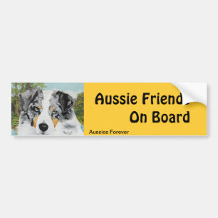 Adesivo Para Carro Cão azul de Merle do pastor australiano