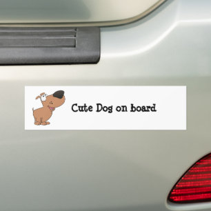 Adesivo Para Carro Cão Cachorro No Conselho