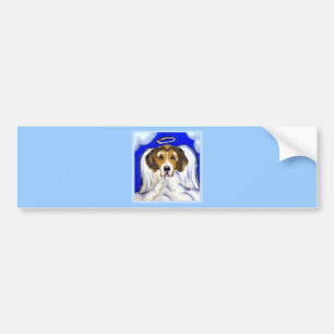 Adesivo Para Carro Cão de Caça Americano Anjo