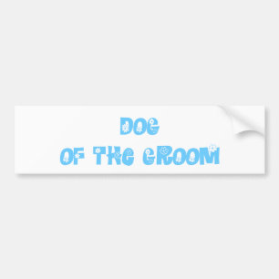 Adesivo Para Carro Cão do noivo