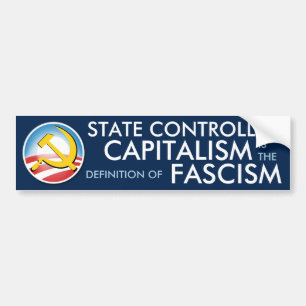 Adesivo Para Carro Capitalismo controlado pelo Estado