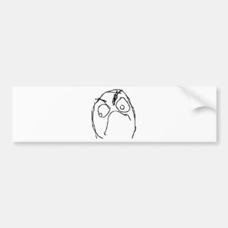Adesivo Para Carro Cara De Memória Irritada E Infeliz