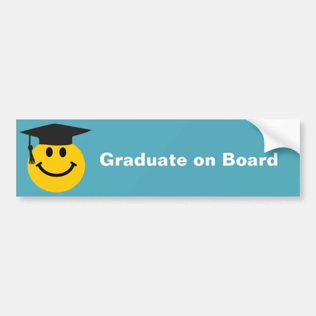 Adesivo Para Carro Cara graduada (Frente)