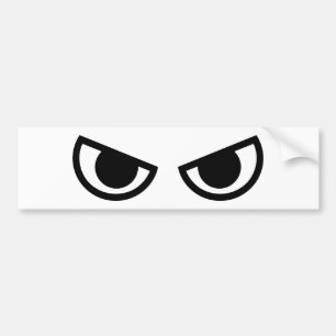 Adesivo Para Carro Cara irritada dos olhos