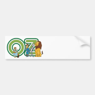 Adesivo Para Carro Caráteres de mágico de Oz do vintage e letras do