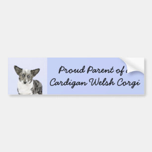 Adesivo Para Carro Cardigan Welsh Corgi - Pintura Original para Cacho