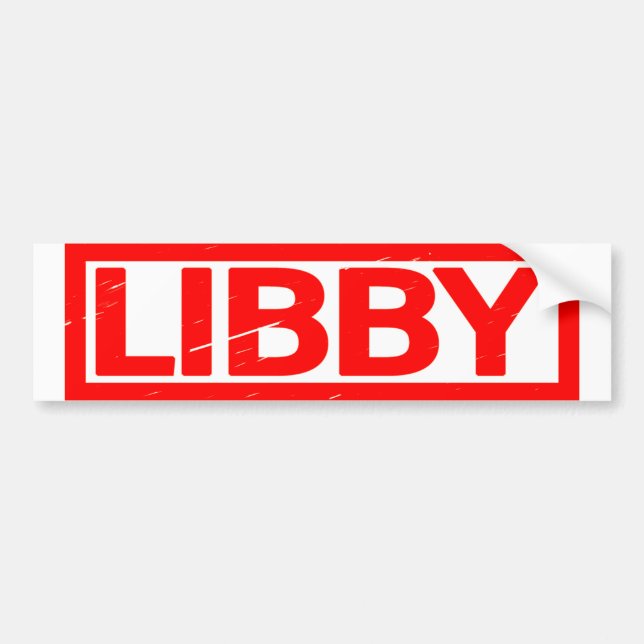 Adesivo Para Carro Carimbo da Libby (Frente)
