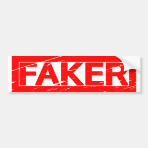 Adesivo Para Carro Carimbo Faker