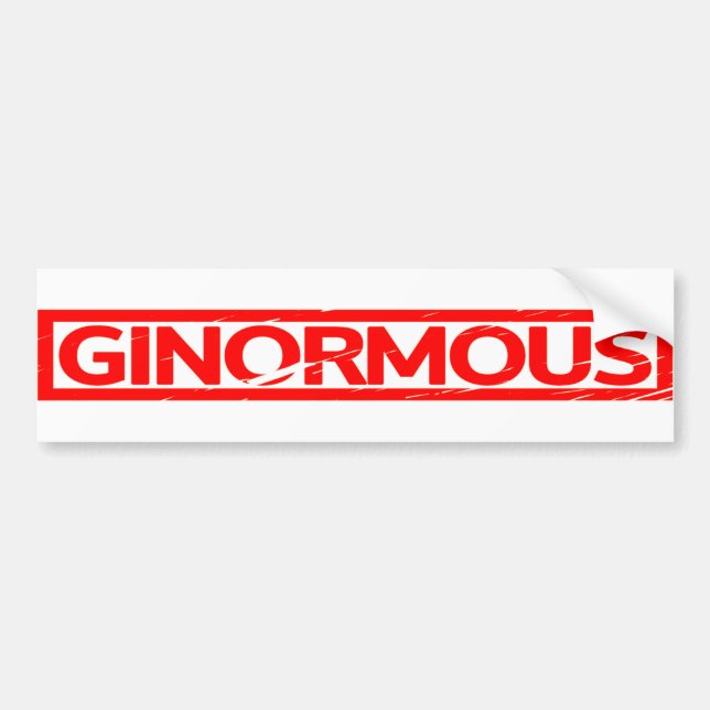 Adesivo Para Carro Carimbo Ginormous (Frente)