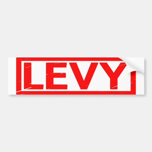 Adesivo Para Carro Carimbo Levy (Frente)