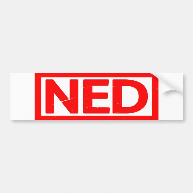Adesivo Para Carro Carimbo Ned (Frente)