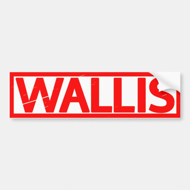 Adesivo Para Carro Carimbo Wallis (Frente)