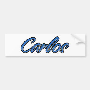Adesivo Para Carro Carlos Name blue Aufkleber Sticker Autoaufkleber
