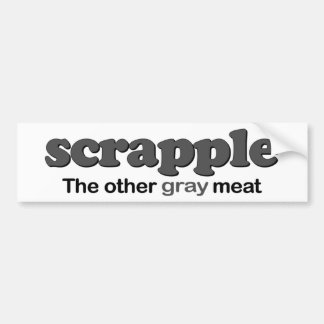 Adesivo Para Carro Carne do cinza de Scrapple