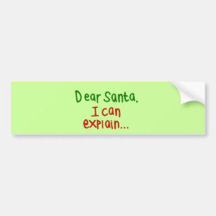 Adesivo Para Carro Caro papai noel que eu posso explicar