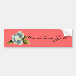 Adesivo Para Carro Carolina Girl Magnolia