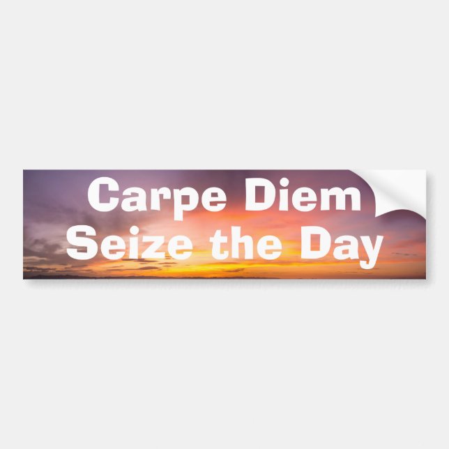 Adesivo Para Carro Carpe Diem (Frente)