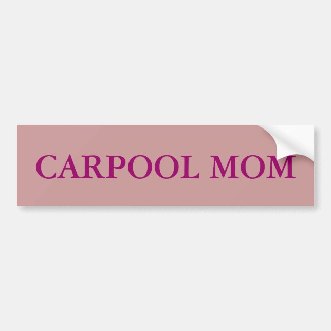 Adesivo Para Carro Carpool bumper sticker (Frente)