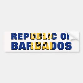 Adesivo Para Carro Carro da República de Barbados