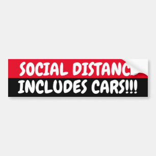 ADESIVO PARA CARRO CARRO DE DISTÂNCIA SOCIAL