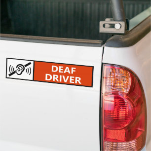 Adesivo Para Carro Carro para Deficientes Auditivos Surdos Motoristas