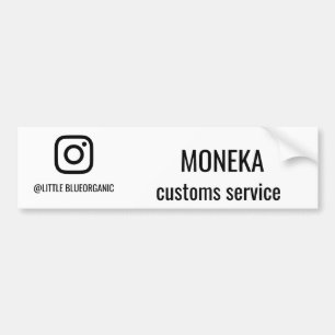Adesivo Para Carro Cartões de Negócios do Instagram Seu Nome ID do