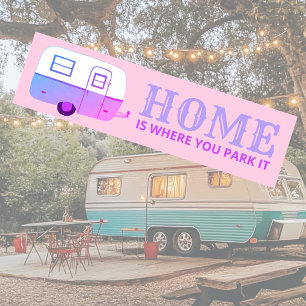 Adesivo Para Carro CASA É ONDE VOCÊ ESTACIONA O trailer RVing