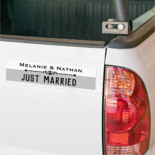 Adesivo Para Carro Casados Personalizados com Estilo