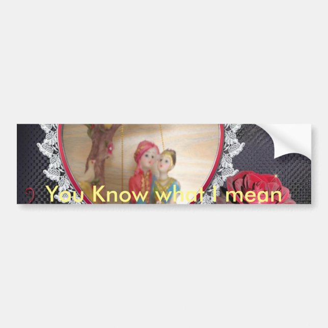 Adesivo Para Carro Casal de Casamento Asiático na Impressão/ Swing He (Frente)