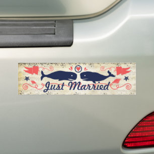 Adesivo Para Carro Casamento Náutico de Baleias Marinhos de Coral Mod