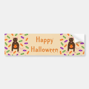 Adesivo Para Carro Casca de Halloween e Abóbora Personalizados