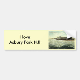 Adesivo Para Carro Casino, parque NJ 1910 de Asbury