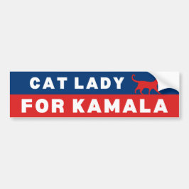 Adesivo Para Carro Cat Lady For Kamala