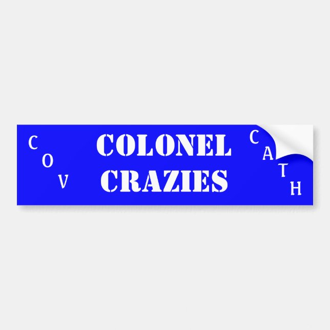 Adesivo Para Carro Catedral de Cov: Coronel Crazies (Frente)