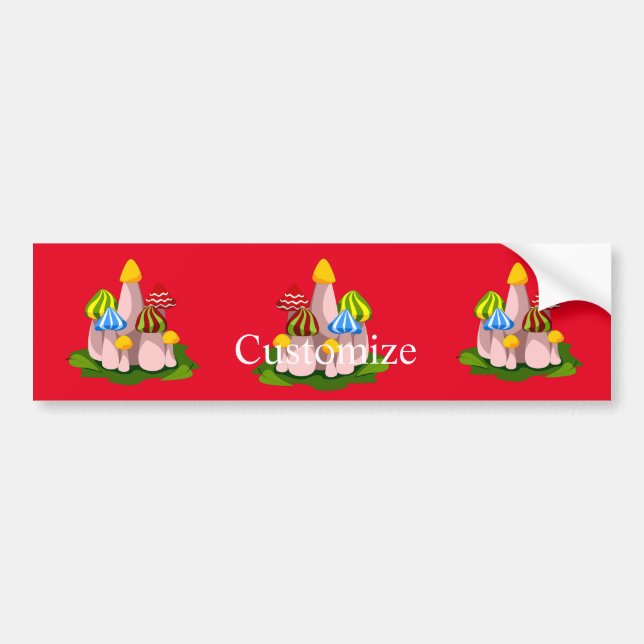 Adesivo Para Carro Catedral Magia de Cogumelos Thunder_Cove (Frente)