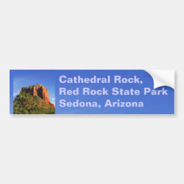 Adesivo Para Carro Cathedral Rock, Sedona Arizona Bumper Sticker
