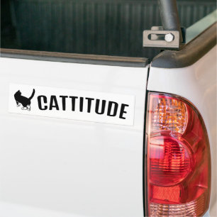 Adesivo Para Carro Cattitude Black Cat