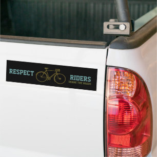 Adesivo Para Carro cavaleiros da bicicleta do respeito