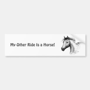 Adesivo Para Carro Cavalo: Branco